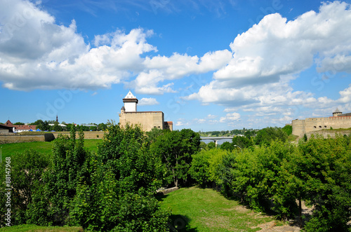 Festung Hermannsfeste Narva / Estland und Festung Ivangorod / Russland