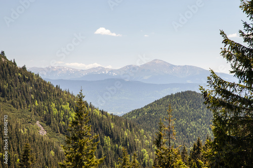 Pretty range of mountains, outdoors
