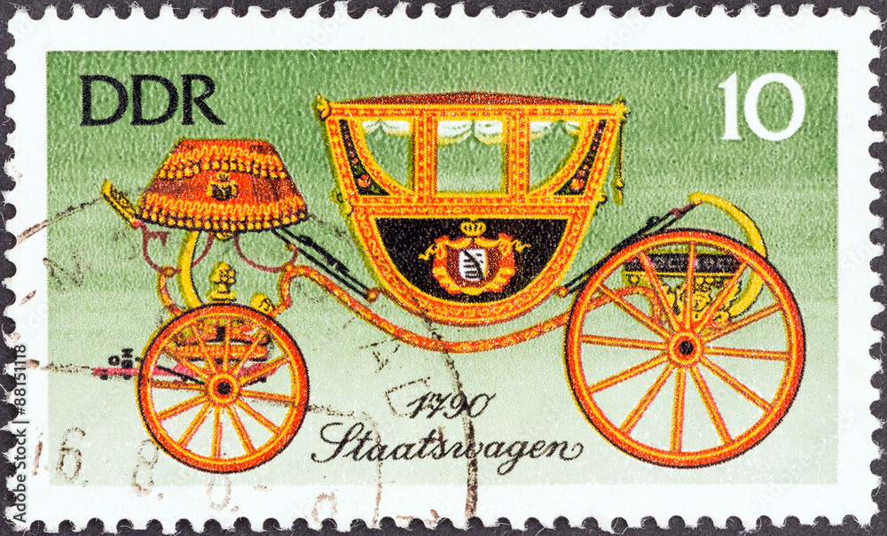 Naklejka premium State Carriage, 1790 (German Democratic Republic 1976)