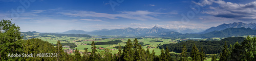 Panorama from bavarian alps