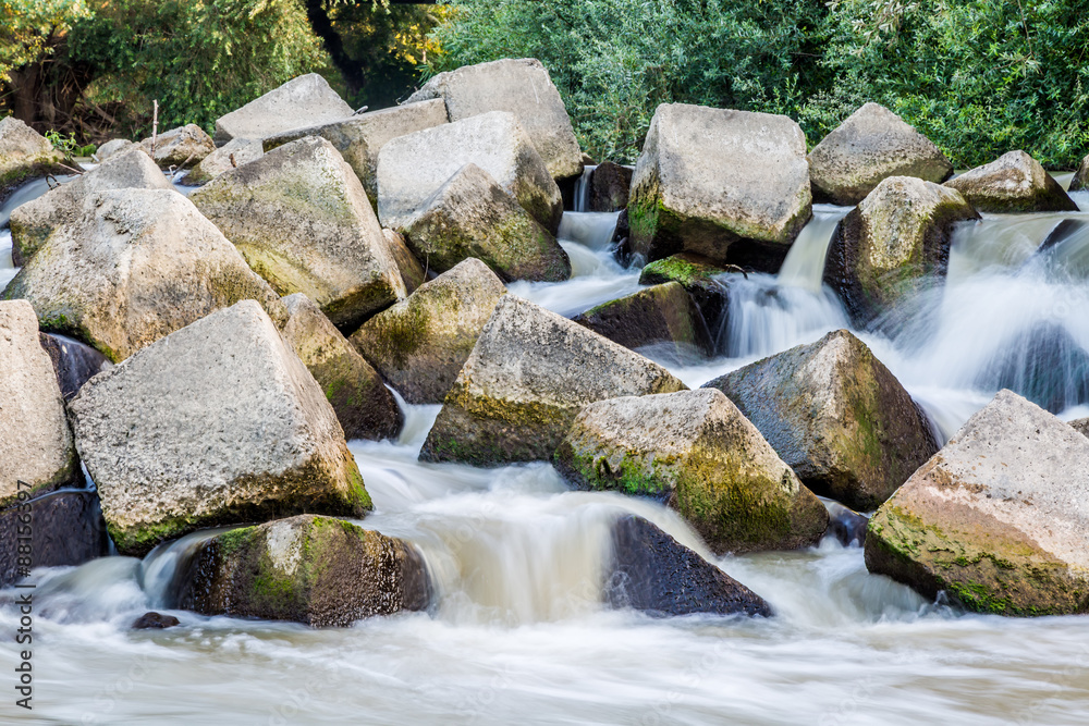 rocks in the river