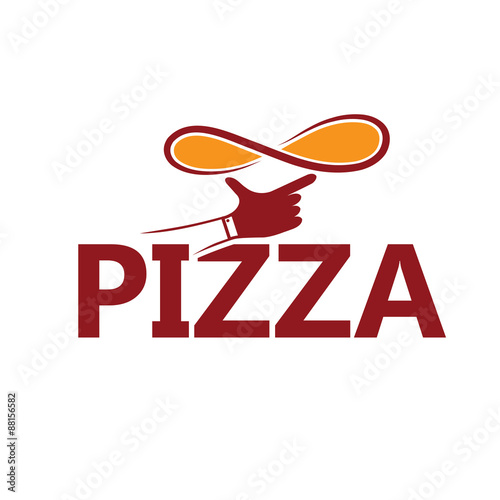 handmade pizza vector design template