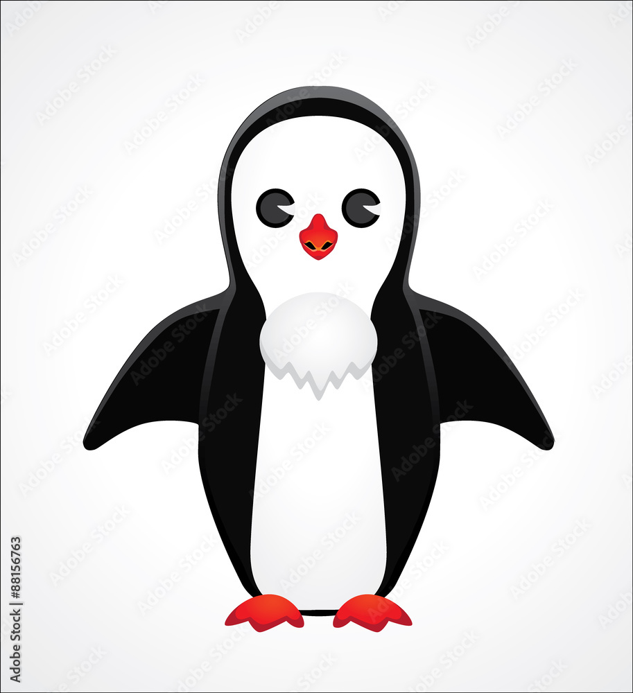 Fototapeta premium Penguin silhouette