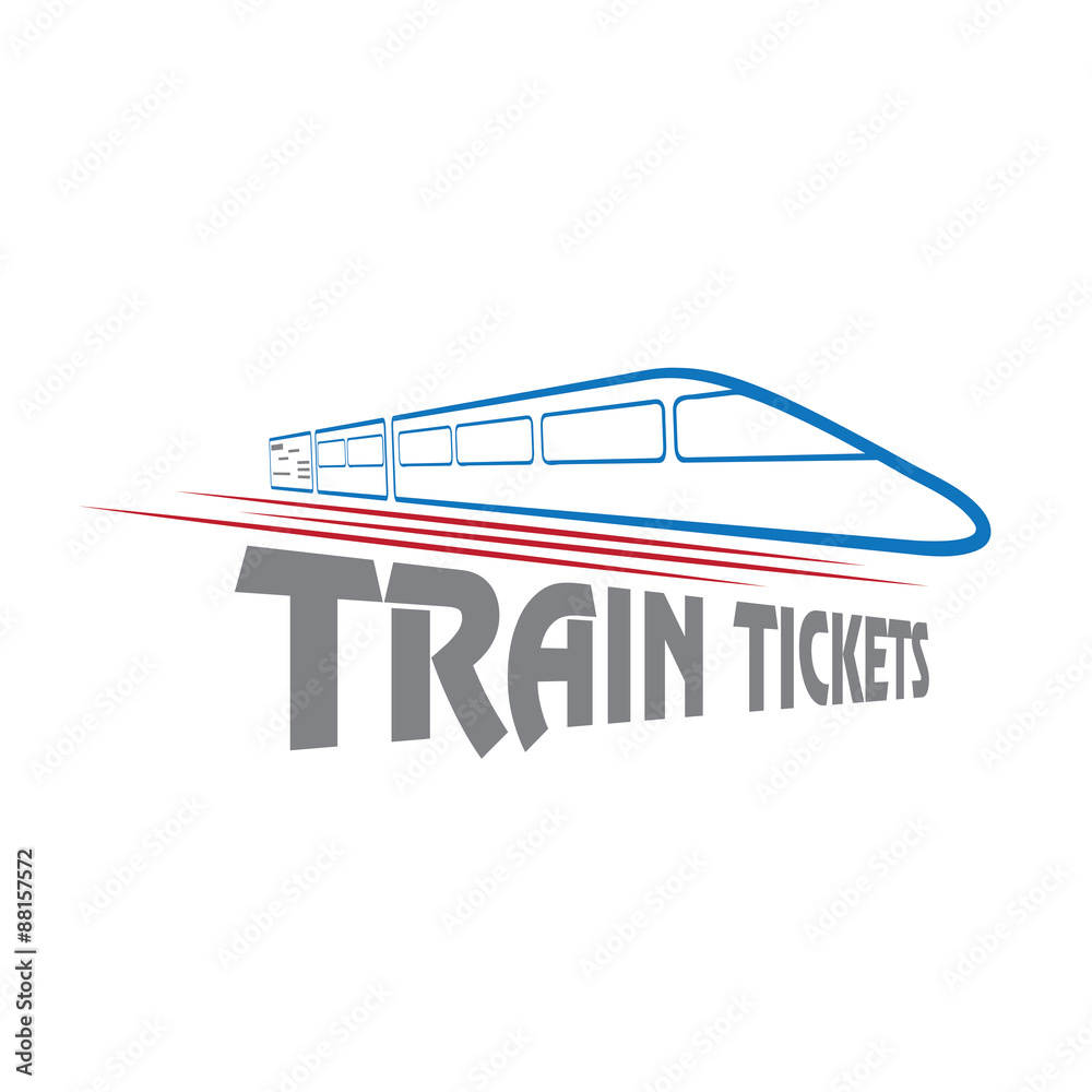 train tickets vector design template