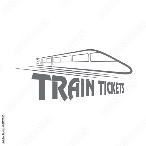 train tickets vector design template