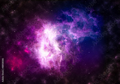 Fototapeta Naklejka Na Ścianę i Meble -  Space Nebula / High resolution image of beautifully formed nebula, after space explosion.