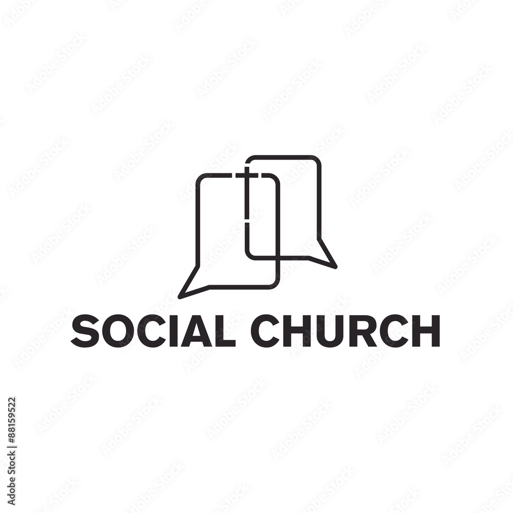 social church vector design template social church vector design template