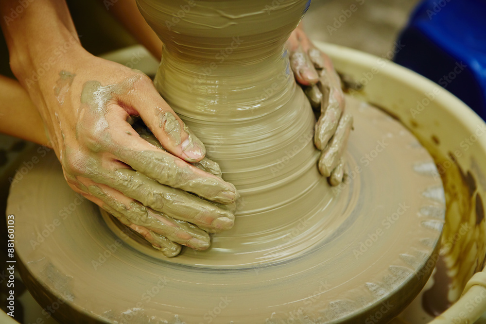 Pottery making 
