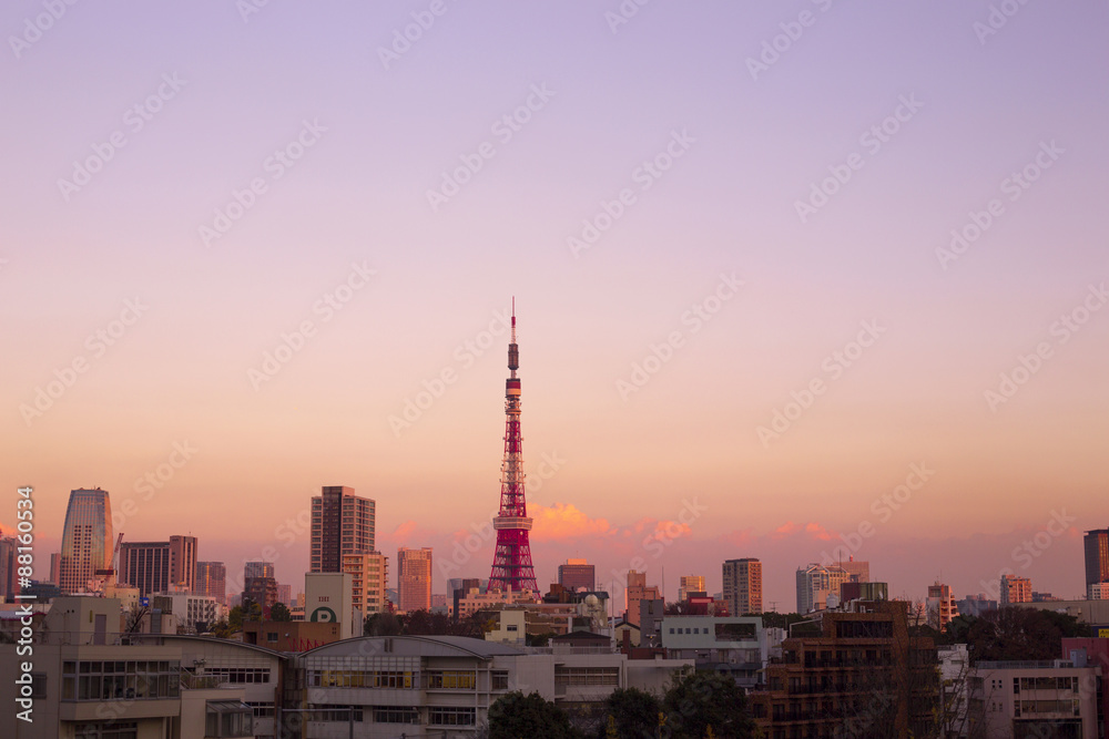 Naklejka premium Wieża Tokyo