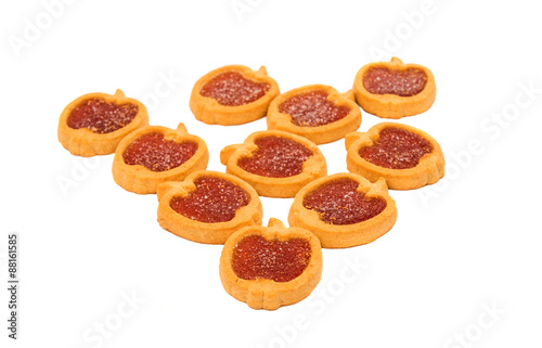Cookies with jelly isolated