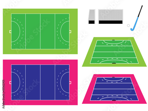 Hockey Field with Perspective