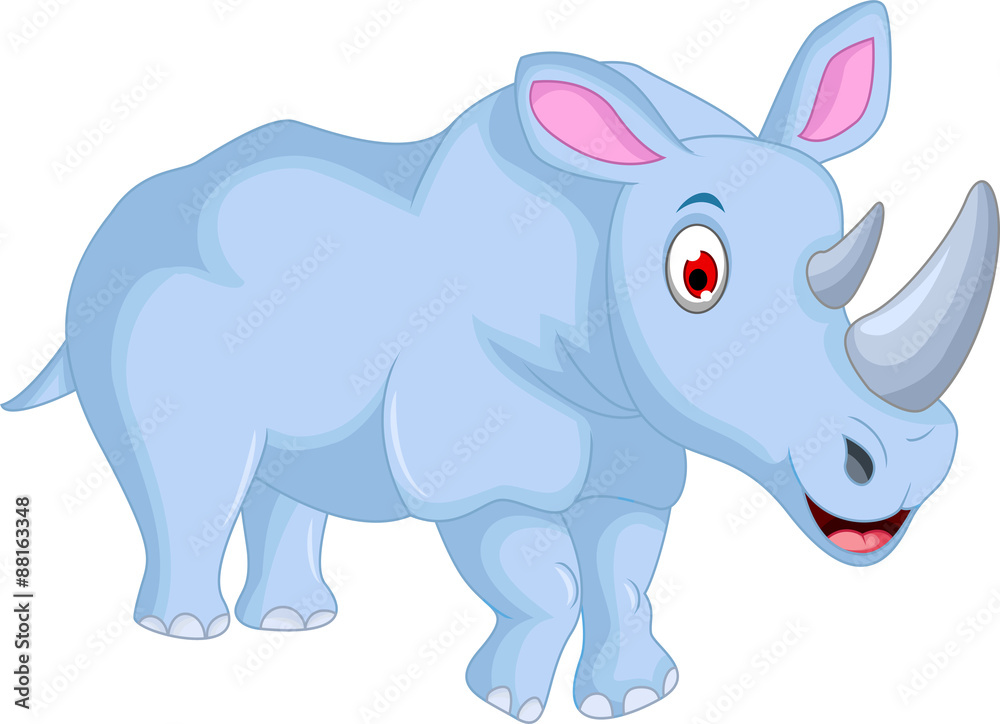 funny rhino cartoon for you design