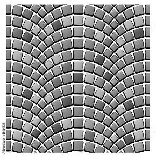 vector seamless cobblestone pavement pattern