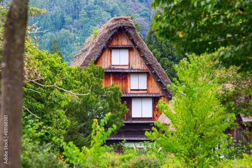 Village located in Gifu Prefecture,site of Shirakawa-go. Japan photo