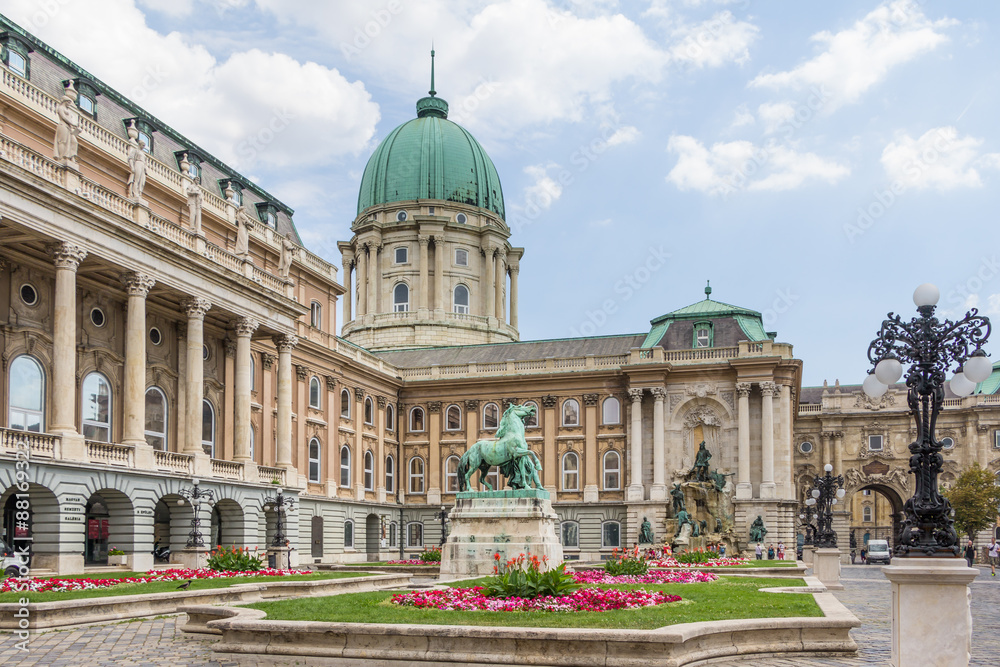 Obraz premium Royal palace or Buda castle in Budapest Hungary