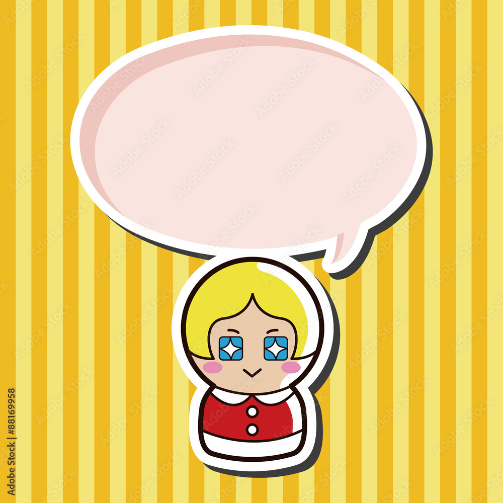 person character santa claus theme elements