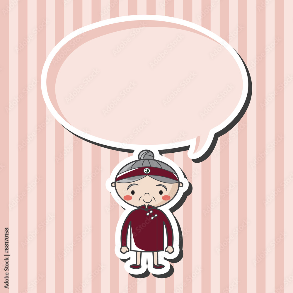 family grandmother character theme elements family grandmother character theme elements