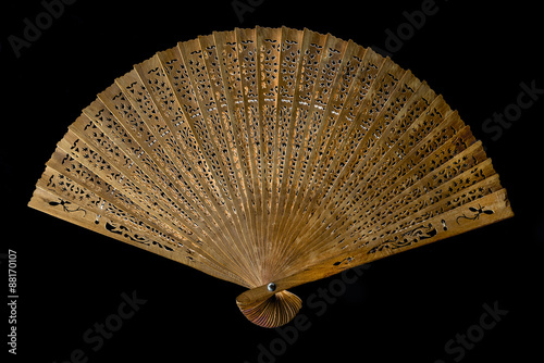 abanico de madera