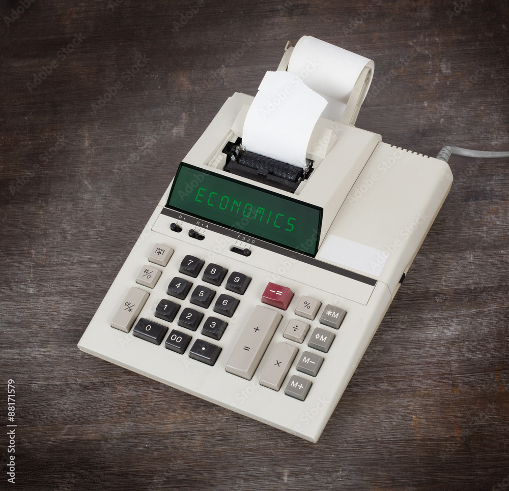 Old calculator - economics