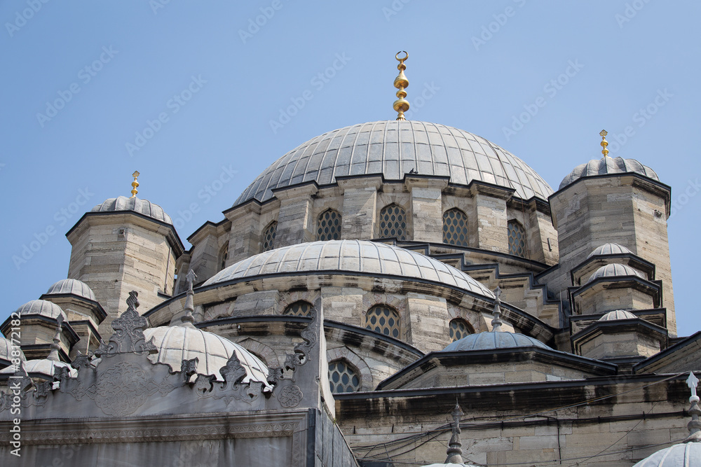 View roof the Suleymaniye Mosque in Istanbul, Turkey