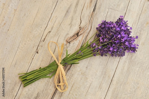 Lavendel auf Holz