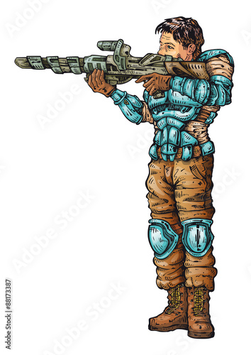 Future Man IV A combat soldier