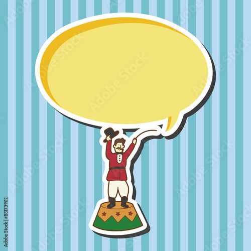 circus tamer theme elements vector,eps
