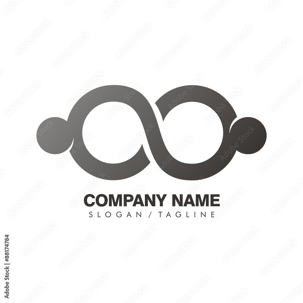Swooshy People vector logo icon
