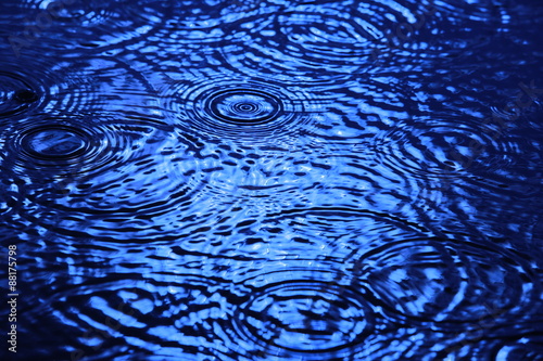Smoothly water Waves. /Detail photo of smooth, soothing blue water. 