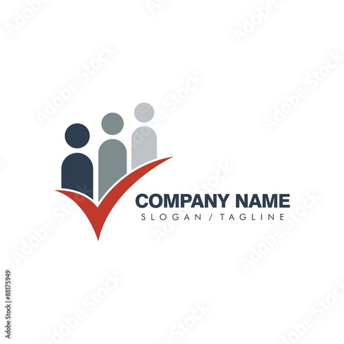 Swooshy People vector logo icon
