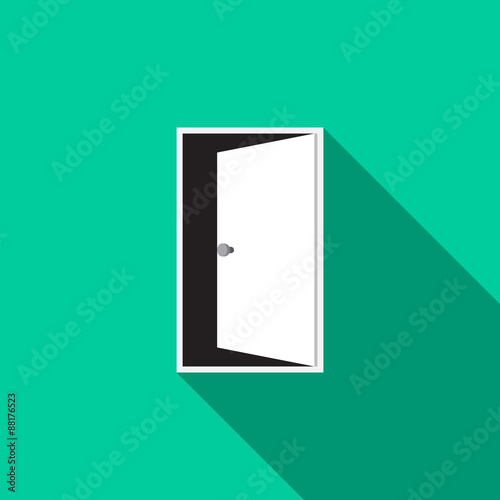 Door icon. Vector illustrat...
