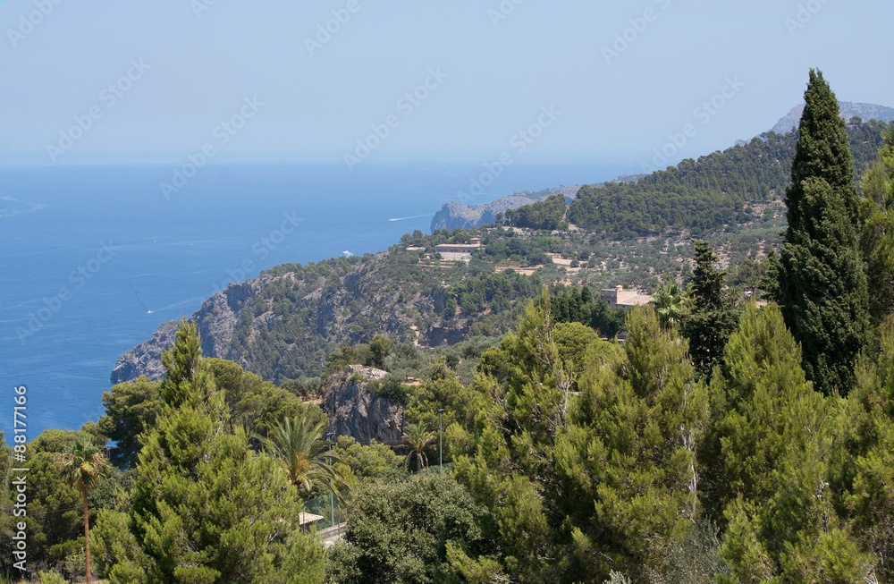 Majorca west coast scenery