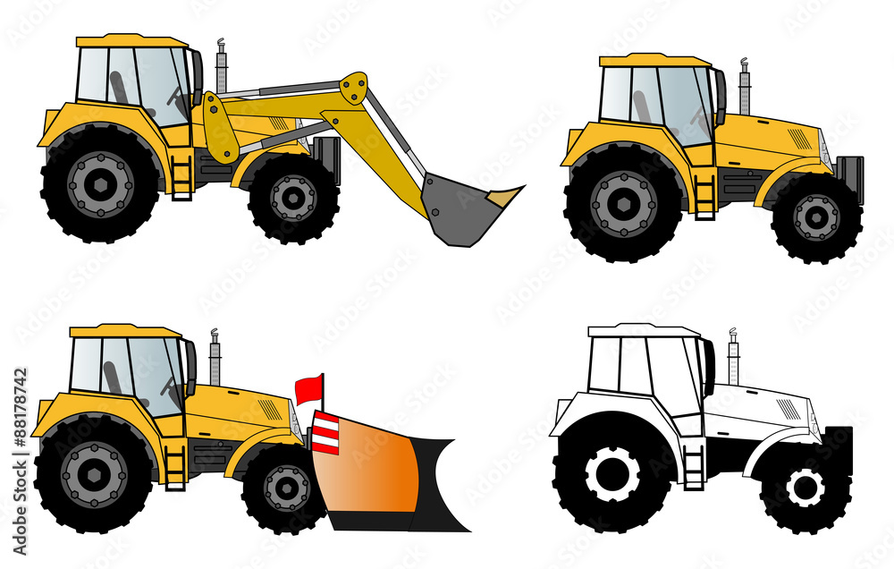 Tractors set