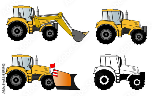 Tractors set