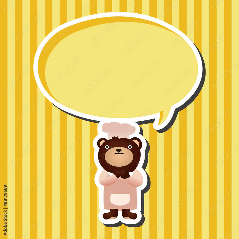 Animal bear flat icon elements, eps10 Animal bear flat icon elements, eps10