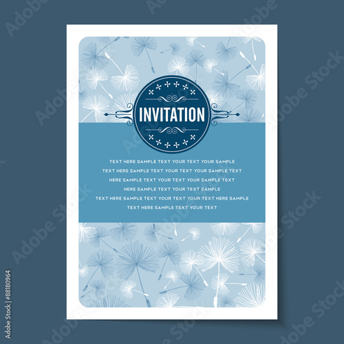 Beautiful vintage invitation cards layouts