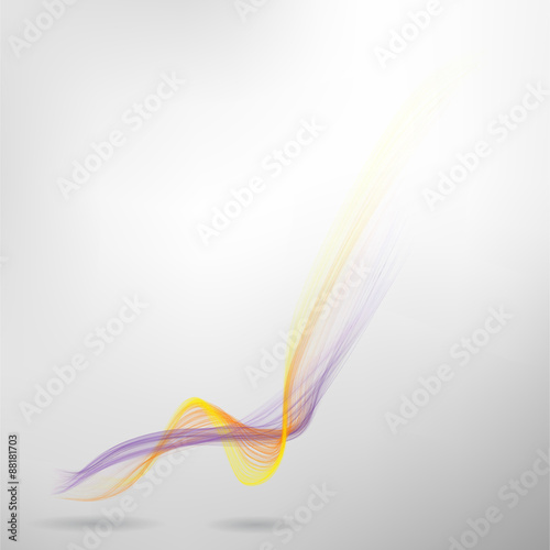 Abstract colored wave lines VECTOR.