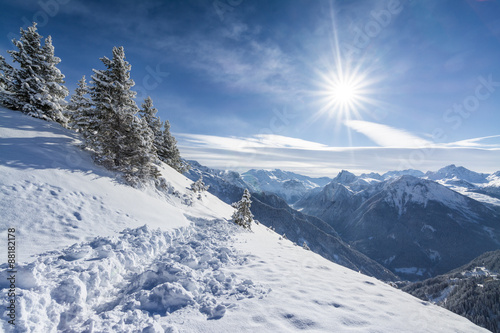 Soleil sur les pistes de ski © Aurélien PAPA
