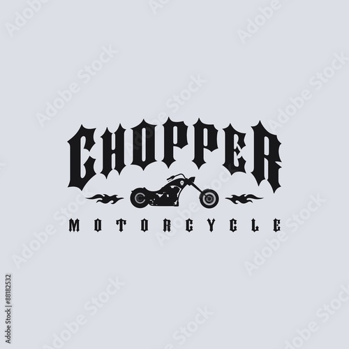 Photographie chopper motorcycle
