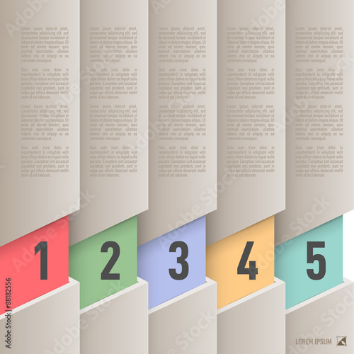 Paper style infographics