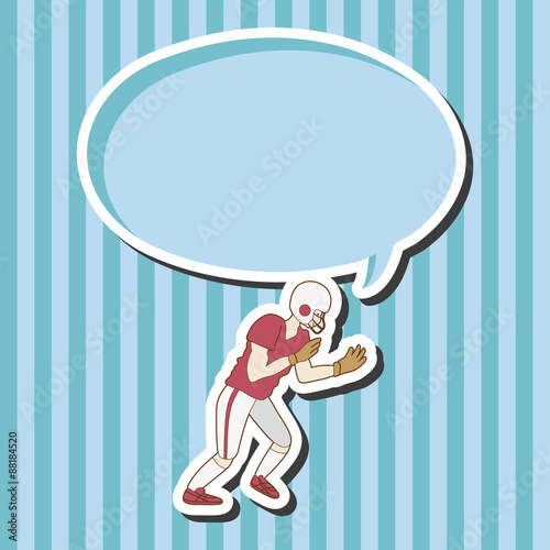 football player theme elements vector,eps