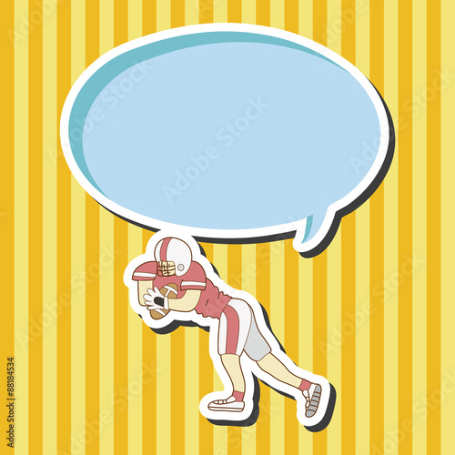 football player theme elements vector,eps