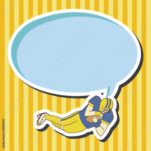 football player theme elements vector,eps