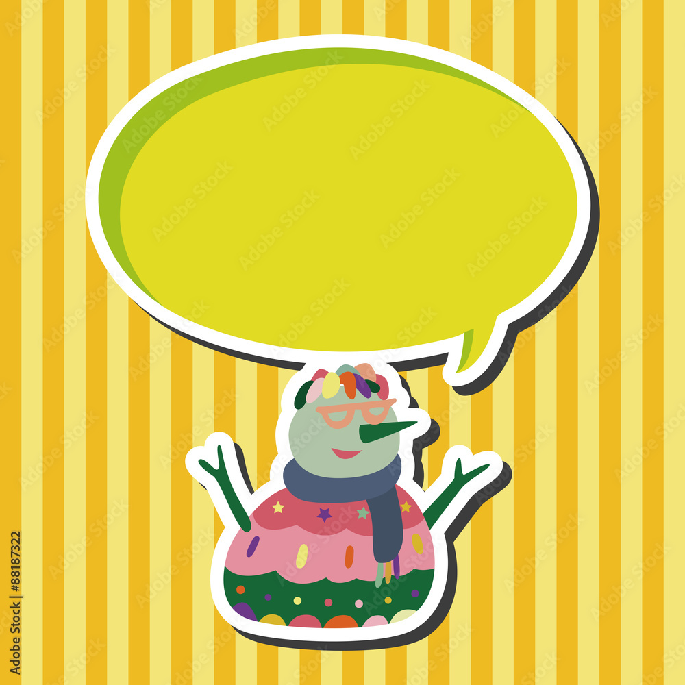 snowman cartoon elements vector,eps