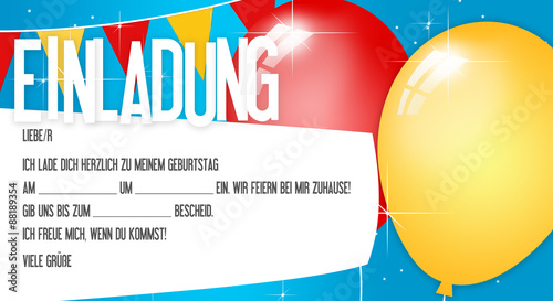 Kindergeburtstag Einladung