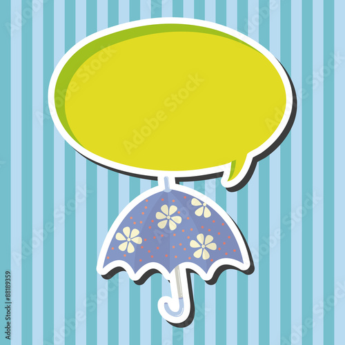 Umbrella theme elemets vector,eps