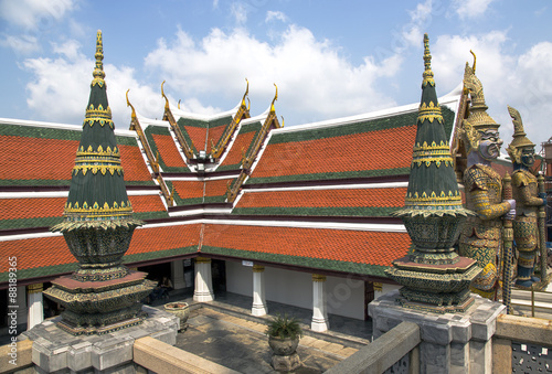 Wat Phra Kaew  Emerald Buddha Temple  Bangkok  Thailand
