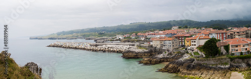 Panoramic view of Llanes, Asturias.
