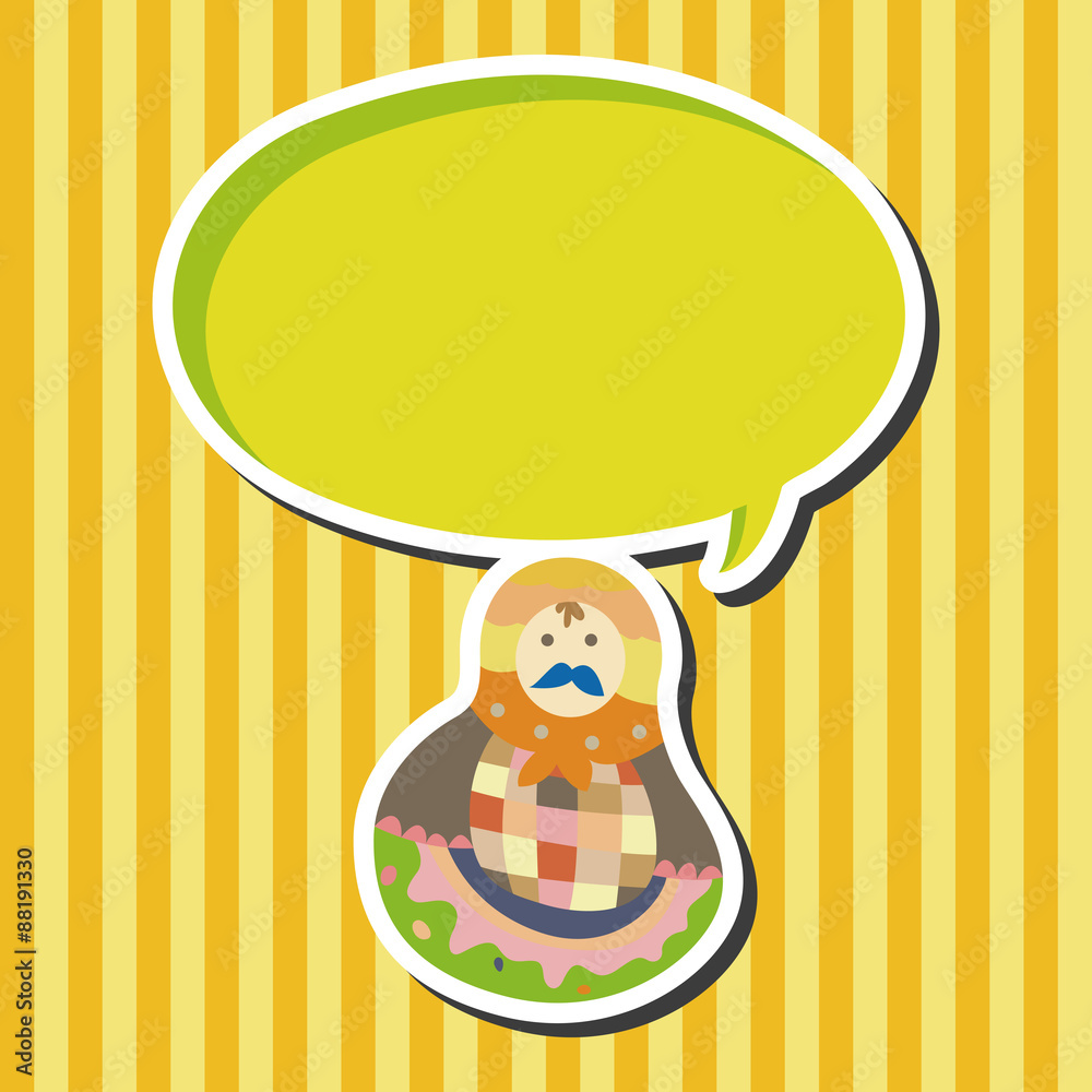Matryoshka , Russian traditional wooden doll, vector pattern, el Matryoshka , Russian traditional wooden doll, vector pattern, el