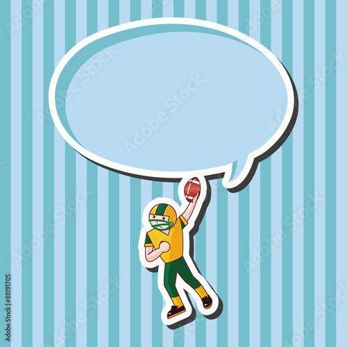 football player theme elements vector,eps